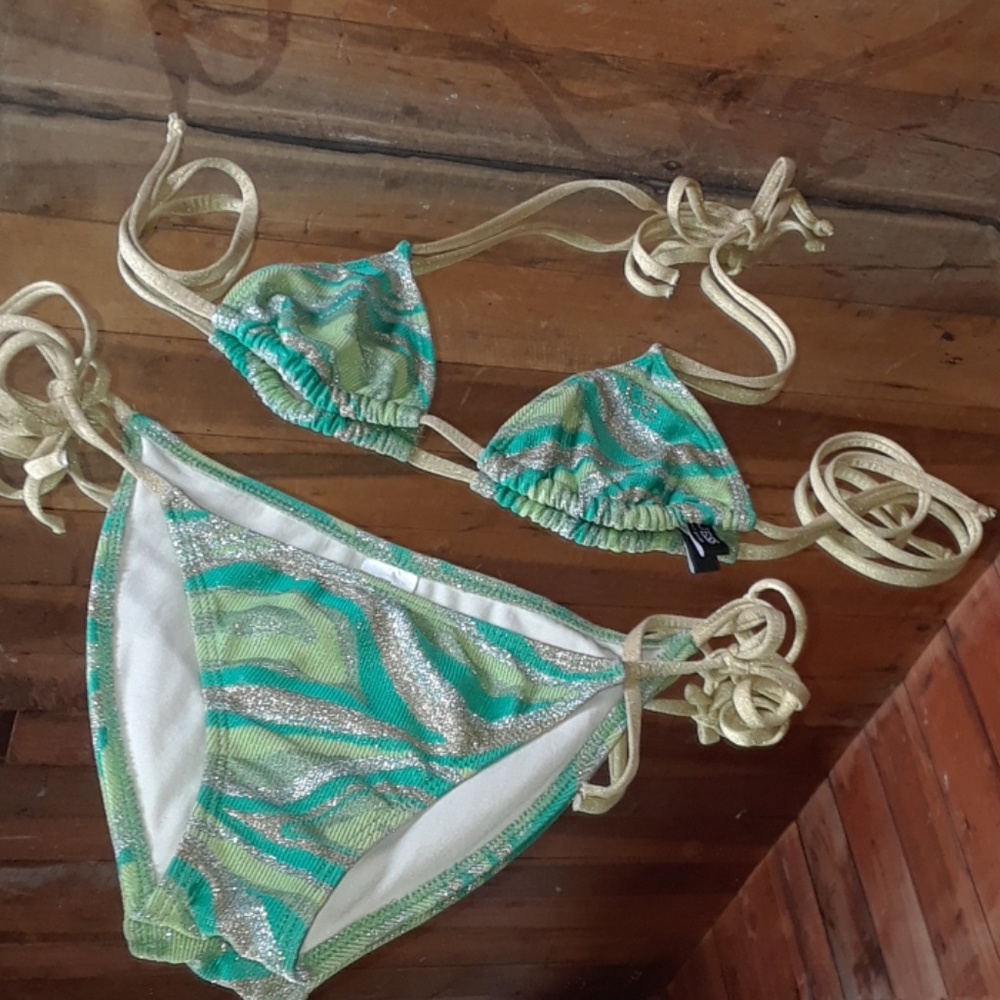 Guess • green and gold swimsuit
